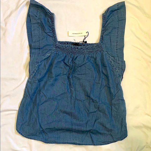 Express Tops - Express Blue Denim Top Size S